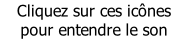 Cliquez sur ces icônes pour entendre le son